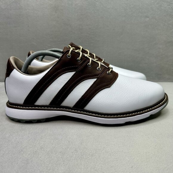 adidas‎ MC-Z Traxion Mens Size 11 Golf Shoes White Leather Spikeless NEW main image 4